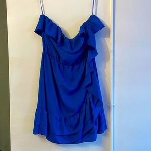 Walter Baker ruffled strapless dress
